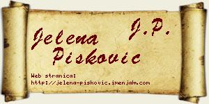 Jelena Pisković vizit kartica